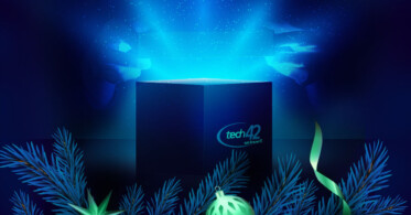 Tech gifts in a gift box